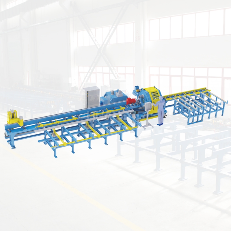 全国Cutting and beveling integrated machine pipe cutting production line