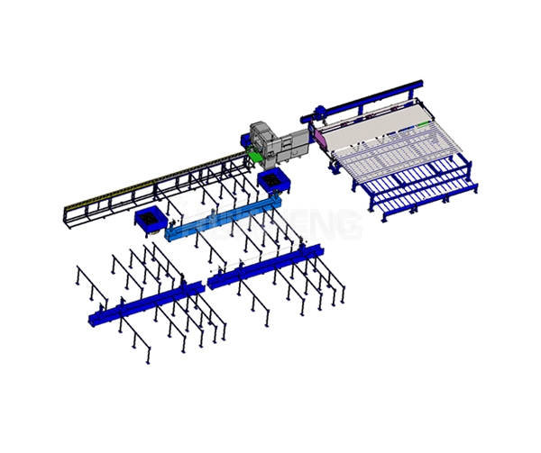 Pipeline intelligent prefabrication production line